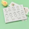 Molde de silicone para modelagem de letras e números para case DIY, decoração de bolo com pasta americana, moldes para bolo de chocolate