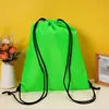 Bolsa com Cordão de Poliéster Atacado Mochila de Estudante 210D de Poliéster Bolsa com Cordão Evento de Maratona Tecido Oxford