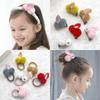 Internet Celebrante Lindo Super Lindo Anillo de Cabello de Conejo Niña Dibujos Animados Felpa Horquilla Coreana Niños Sencillo Bola Accesorios para el Cabello