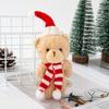 Oso de Peluche Decorativo Bufanda Linda Disfraz DIY Bolsa Colgante para Árbol de Navidad Muñeca Regalo Año Nuevo Osito