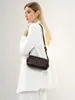 Bolsa Feminina Pequena de Couro Genuíno Estilo Fragrância Versátil para o Dia a Dia Bolsa Tecida de Axila Moda Novo Estilo Bolsa Transversal Pequena Quadrada Bolsa de Ombro Único Casual Feminina