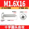 Tornillos Autorroscantes Phillips Cabeza de Lenteja de Acero Inoxidable 304 Clavos Autorroscantes Cabeza de Lenteja PA Tornillos de Rosca para Madera M1M2M3M4M5-M8