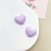 Série de cores macaron superfície brilhante ornamento de coração positivo acessórios capa de celular diy decoração Crocs elástico de cabelo presilha de cabelo materiais