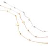 Pulsera de Concha Blanca Flor de Durazno de Venta Caliente Transfronteriza Moda Accesorios Ovalados Cadena de Flor Hoja Hueca Pulsera de Acero Inoxidable