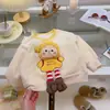 Sudadera para muñeca infantil colección primavera y otoño 2026, camiseta unisex de manga larga con dibujos animados, prenda interior base de muñeca 3D para niños pequeños y mayores