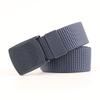 Cinturón de lona explosivo para hombre, cinturón juvenil, automático, con hebilla lisa, cinturón informal de nailon, unisex.