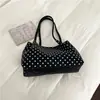 2026 Nuevo Estilo Coreano Gran Capacidad Personalizado Bolso de Mano para Hombro con Lunares Moda Casual Lona Bolso de Mujer