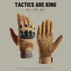Guantes de ciclismo para hombre y mujer, guantes tácticos de entrenamiento protectores de dedo completo para motocicleta, guantes deportivos de fitness antideslizantes resistentes al desgaste para exteriores
