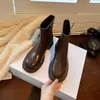 Botas finas de cuero suave para mujer, nuevo estilo 2026, con suela gruesa, que aumentan la altura, con cremallera trasera, botas británicas de moda estilo callejero, botines modernos