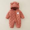 Macacão Acolchoado Personalizado para Bebê, Roupas para Recém-Nascidos, Roupas de Algodão para Outono e Inverno de Bebê, Roupas Quentes Espessadas, Roupas para Exterior, Roupas para Engatinhar