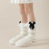 Cubiertas para Calcetines 2025 Otoño Nuevas para Niñas Lazo Pequeño de Encaje Calentadores de Pierna Lolita Lindas Cubiertas para Calcetines Calcetines Holgados de Media Pantorrilla
