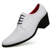Zapatos de Cuero Casual para Hombre Primavera 2026 Zapatos de Tacón Alto para Hombre Talla Grande Zapatos Casuales de Suela Gruesa Nuevos Zapatos de Boda Transfronterizos para Hombre