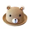 Sombrero de Bebé Niño Verano Sombrero de Paja Lindo para Niños y Niñas Protección Solar Bebé Sombrero de Pescador Sombrero Infantil Verano Estilo Delgado