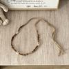 Cinto Trançado Estilo Étnico Boêmio para Mulheres, Cinto Decorativo Fino para Saias, Acessório de Cintura, Corrente de Cintura, Estilo Mori