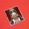 Passado e Presente de Zakiram: Tela de Pintura Thangka de Areia Grossa Pintada à Mão Semi-Artesanal de Xizang para Pingentes Atacado