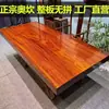 Mesa de Chá Okan de Madeira Maciça Placa Grande Estilo Chinês Mesa e Cadeira de Escritório para Chefe Combinação de Troncos