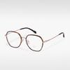 Gafas de moda M2680 Retro Little Red Book con pegamento dorado, monturas mixtas para rostro liso femenino, compatibles con monturas de gafas para miopía.