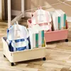 Caixa de armazenamento de livros com polia, dormitório estudantil, mesa, mochila escolar, caixa de armazenamento, cesta de armazenamento de mesa, classificação, caixa de livros de sala de aula