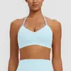Europa Transfronterizo Sujetador Deportivo Halter de Yoga Cepillado Espalda Hermosa Antishock Correr Deportes Fitness Secado Rápido Sujetador Ropa de Yoga Mujer