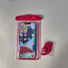 Venta al por mayor de fábrica bolsa impermeable transparente de PVC para teléfono móvil natación fotografía buceo cubierta impermeable para teléfono móvil LOGOTIPO imprimible