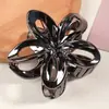 Pegador de Abalone de Uma Palavra Grampo de Cabelo Elegante para Mulheres 2025 Novo Grampo de Bico de Pato Elegante para Parte de Trás da Cabeça Grampo de Cabelo