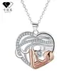 Knn-224 Collar de Nicho de Gama Alta para Mujer Dibujos Animados Transfronterizo Joyería de Oro Rosa Moda Versátil Collar para Suéter