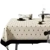 Mantel Vintage Estilo Francés, Impermeable, Resistente al Aceite, Lavable, Funda Rectangular para Mesa de Comedor, Lujo Ligero, Aspecto de Alta Gama, Tela de Cubierta para Mesa de Café
