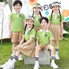 Uniforme escolar para alunos do ensino fundamental Roupas de verão Jardim de infância Roupas de jardim Conjunto de duas peças Novos meninos e meninas Roupas de classe Crianças Crianças Terno de desempenho infantil