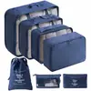 Conjunto de Armazenamento para Viagem Amazon Bolsa de Armazenamento para Viagem Conjunto de Oito Peças Bolsa de Armazenamento para Organização de Roupas de Viagem
