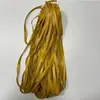 Tira de borda em couro PU tira de pressão de couro cordão de couro fita trançada cordão plano composto de couro têxtil de borda dobrada e acessórios para vestuário