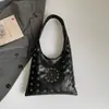 Bolsa Feminina da Moda, Bolsa de Ombro Retro Nicho, Nova Bolsa Tote Estilo Coreano Primavera 2026, Bolsa de Ombro Casual de Grande Capacidade