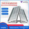 Grelha de aço galvanizado a quente, placa de cobertura antiderrapante, placa de grade, placa de drenagem, placa de grade, plataforma de plataforma, placa de grade de aço inoxidável
