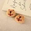 Broche de Pelúcia Desenho Animado Capivara Boneca Acessórios para Cabelo Acessórios Boneca Capivara Joias DIY Acessórios para Lenço Sapato e Meia