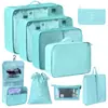 Conjunto de Sacos de Armazenamento para Viagem Transfronteiriça Roupas Roupa Íntima Calças Saco de Embalagem Separado Saco de Armazenamento Roupas Sapatos Bagagem Bolsa de Viagem