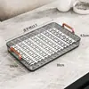 Bandeja para Xícara e Conjunto de Chá, Bandeja de Chá de Luxo Leve, Bandeja Retangular Doméstica com Drenagem, Armazenamento de Bule, Novo Suporte de Xícaras com Drenagem