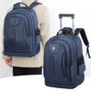 Mochila Trolley, Mochila Multifuncional Casual Masculina para Viagem ao Ar Livre, Bolsa Trolley Estudantil Leve, Bolsa para Computador para Deslocamento