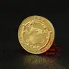 Atacado de fábrica desenho animado fada do dente moeda de ouro moeda comemorativa banhada a ouro presente para troca de dente infantil moeda medalha da fada do dente