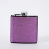Nuevo Estilo Piel Flash Acero Inoxidable Olla de Vino Metal Acero Inoxidable Pequeña Olla de Vino Portátil al Aire Libre Equipaje de Mano Olla de Vino Venta al por Mayor