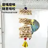 Juguete para colgar de hilo de mazorca de maíz para loros, accesorio para jaula de pájaros para aliviar el aburrimiento, suministros de juguetes para periquitos, agapornis y cacatúas