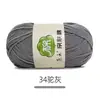 Bufanda Tejida por Uno Mismo de Algodón de Leche de 5 Hilos Peinados Paquete de Materiales para Tejer Crochet DIY Lana en Bola Lana de Grosor Medio