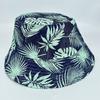 Sombrero de Pescador Estampado Creativo para Mujer, Nuevo Estilo Europeo y Americano con Estampados de Plantas, Sombrero de Cubo Versátil de Ala Plana con Visera para Hombre