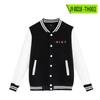 Traje de Baseball Americano Cross-border New Tomorrow Ark Primavera e Outono Jaqueta Rosa Solta Feminina Coreana