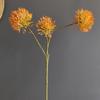 Dente-de-leão escandinavo de 3 cabeças, bola de cebola de funcho, decoração para casa, acessórios para arranjos florais, fotografia de casamento, flores artificiais