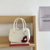Bolso Boston de diseño de nicho de Corea del Sur, bolso bandolera pequeño cuadrado que combina con todo, bolso retro de moda para otoño e invierno.