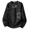 Sudadera Talla Grande M-8XL2026 Estilo Nuevo Sudadera Estampada para Hombre, Otoño, Oversize, Corte Holgado