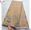 Tecido Brocado Jacquard Antigo Bordado Dupla Face com Fio de Ouro e Prata Renda Brocada Africana