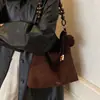 Bolso de Mujer 2026 Bolso de Viaje Bolso Tote Retro Nueva Moda Gamuza Bolso de Gran Capacidad Casual Hobo Bolso de Hombro Versátil