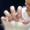10 Peças de Lâmina de Unha Patch Removível Vestível Estilo Celebridade da Internet Elegante Brilhante Atmosfera Rica Fada Codificada