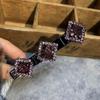 Celebridade da Internet Presilha Lateral Strass Franja Presilha Artefato para Trançar Estilo Camada Dupla Fixa Grampo de Cabelo Palavra Única Torcedor de Cabelo