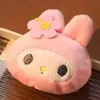 Chaveiro de Pelúcia Artesanal Sanrio Melody Kuromi Acessórios Joias DIY Pingente de Bolsa em Estoque